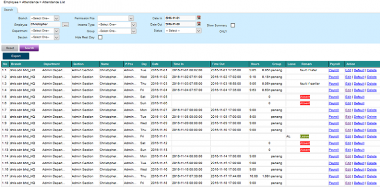 Time Attendance Hrm System 8490